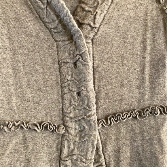 Dark Heather Gray Button-Up Sweater - Picture 3 of 4